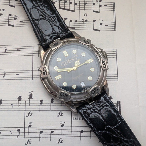 GUESS Black and Silver Watch - Picture 9 of 10